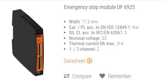 EMERGENCY STOP MODULE UF6925_DOLD