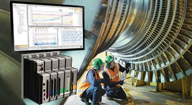 Bảng điều khiển giám sát tình trạng iba với thiết bị ibaDAQ và kiểm tra tua bin