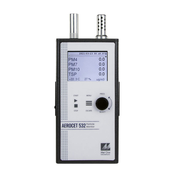 Máy đo bụi cầm tay MET ONE Aerocet 532 chính diện