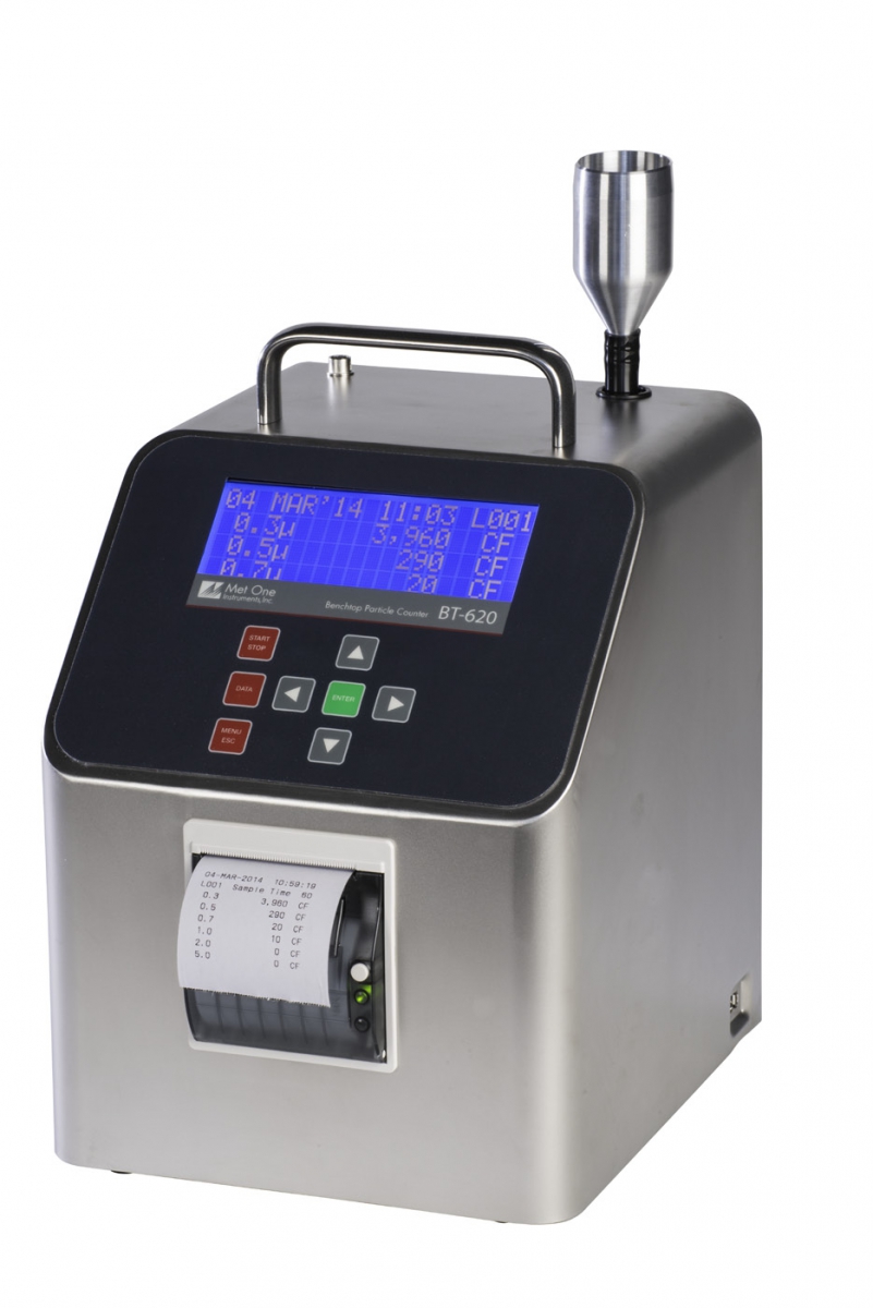 Màn hình hiển thị kết quả đo của máy đếm hạt bụi Met One BT-620