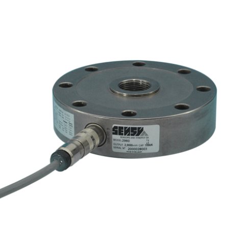 Chi tiết nhãn model và đầu nối của load cell Sensy 2960
