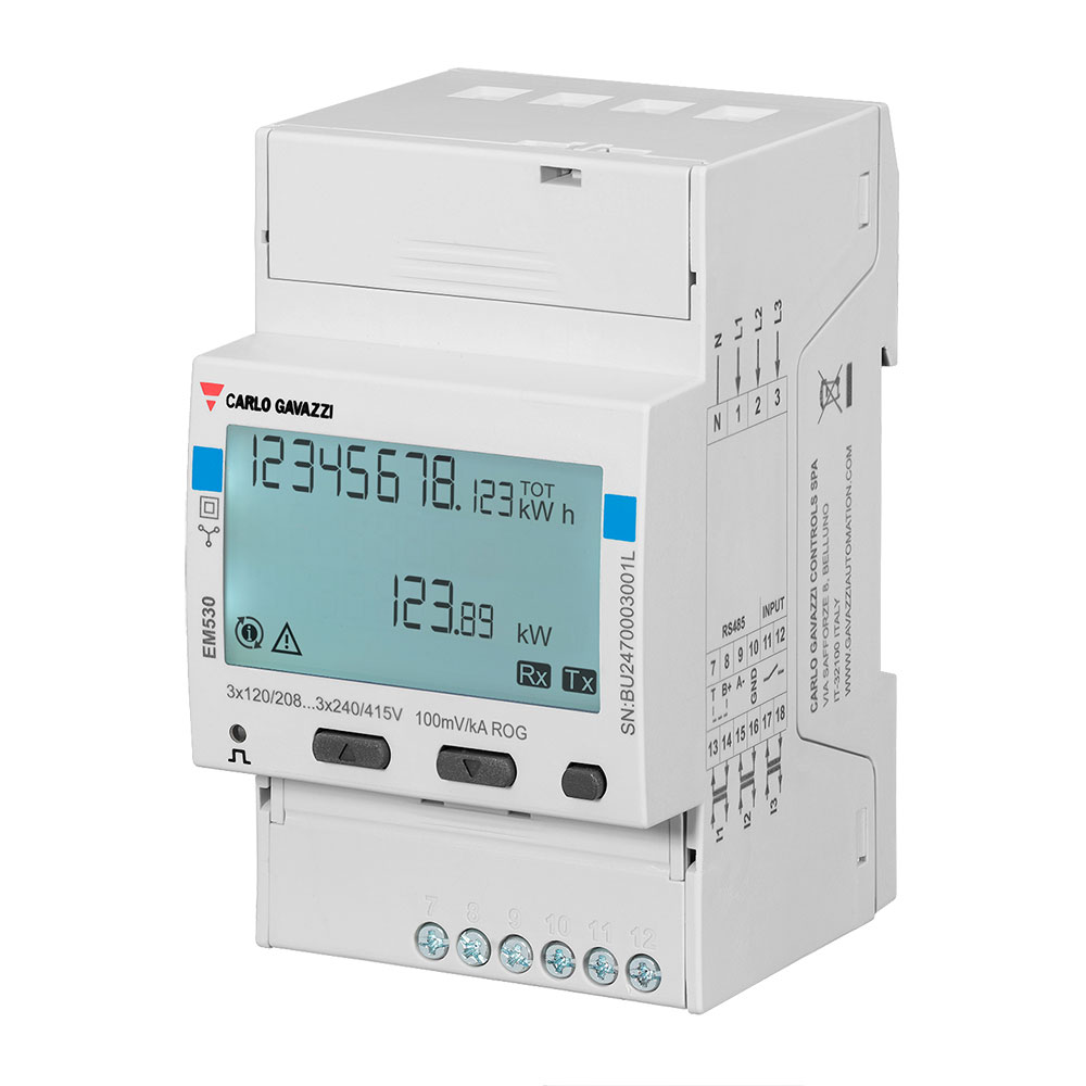 Đồng hồ đo năng lượng Carlo Gavazzi EM530 gắn ray DIN