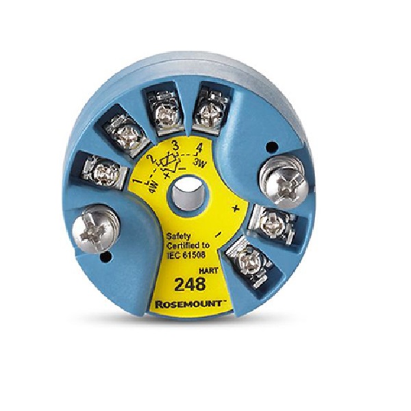 Bộ chuyển đổi nhiệt độ Rosemount 248 dạng head mount nhìn từ mặt trên