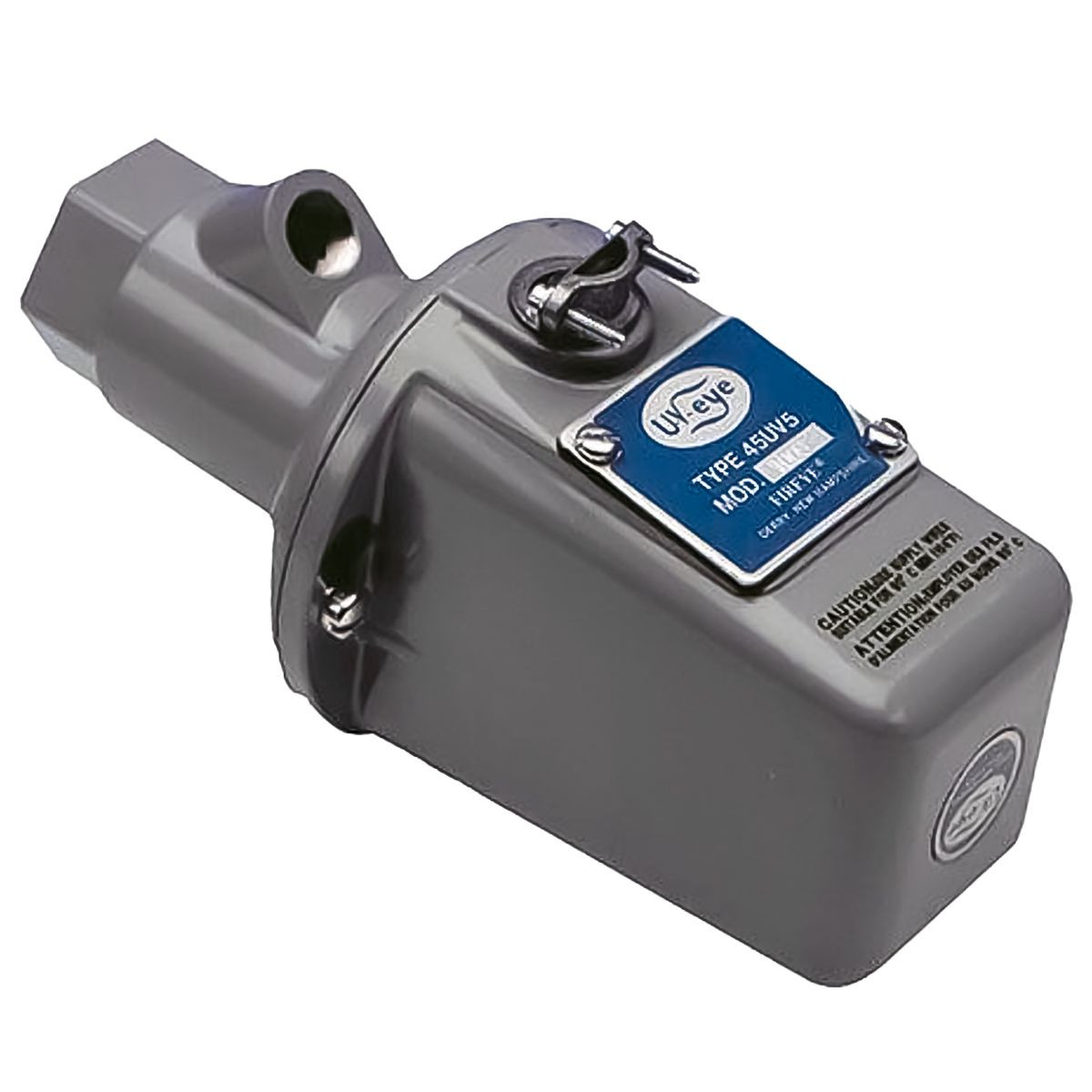 Đầu dò ngọn lửa UV tự kiểm tra Fireye 45UV5-1007, góc chính diện