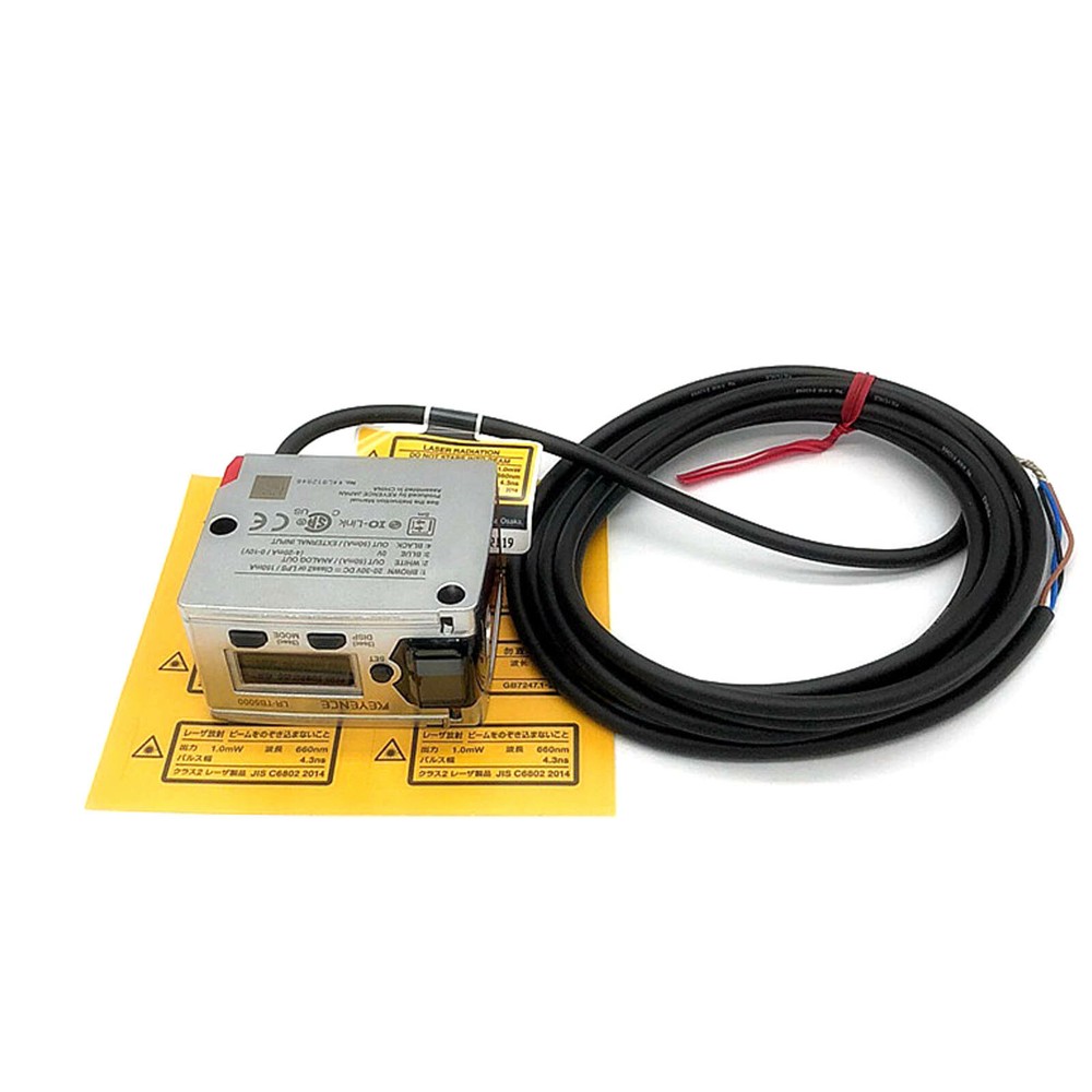 Cảm biến laser Keyence LR-TB5000 kèm cáp, tem cảnh báo laser và tem thông số