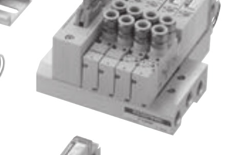 Van điện từ Koganei lắp trên đế manifold