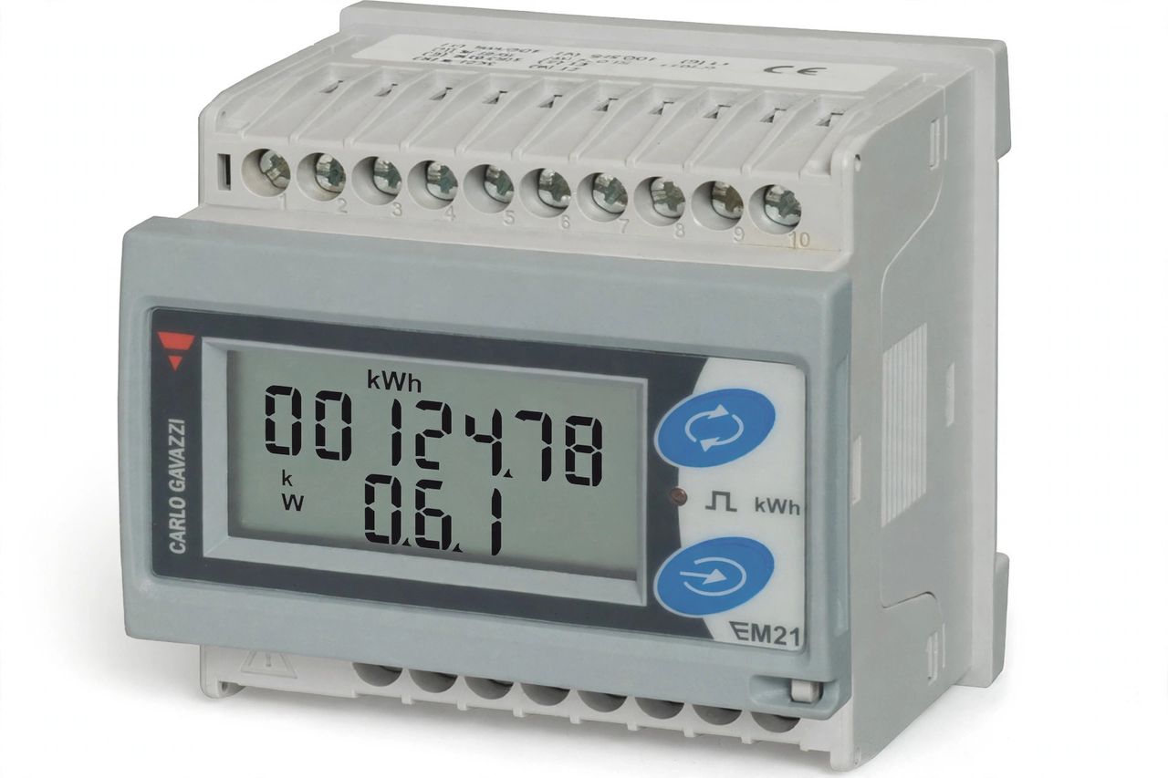 Đồng hồ đo năng lượng 3 pha Carlo Gavazzi EM21 chính hãng
