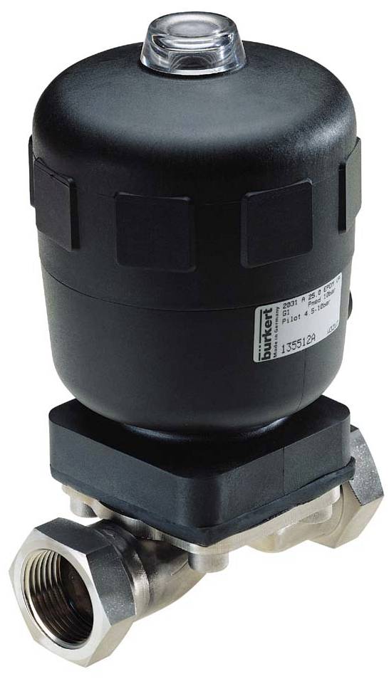 Van màng điều khiển khí nén Burkert Type 2031 chính hãng Đức, thân inox 316L