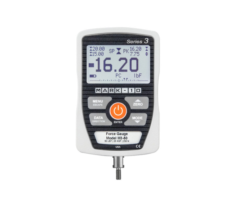 Màn hình hiển thị giá trị đo của đồng hồ đo lực Mark-10 Series 3