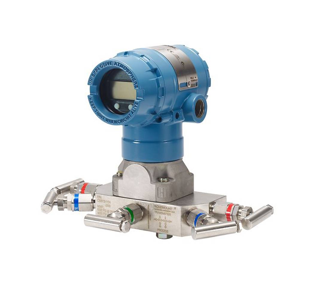 Cảm biến áp suất Rosemount 2051C góc nghiêng kèm mặt bích Coplanar