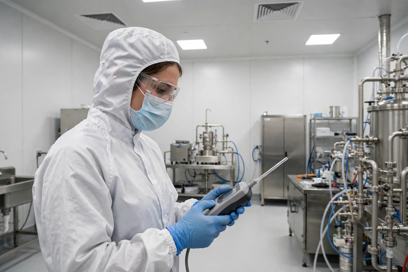 Máy đếm hạt bụi HHPC 6+ sử dụng kiểm tra phòng sạch