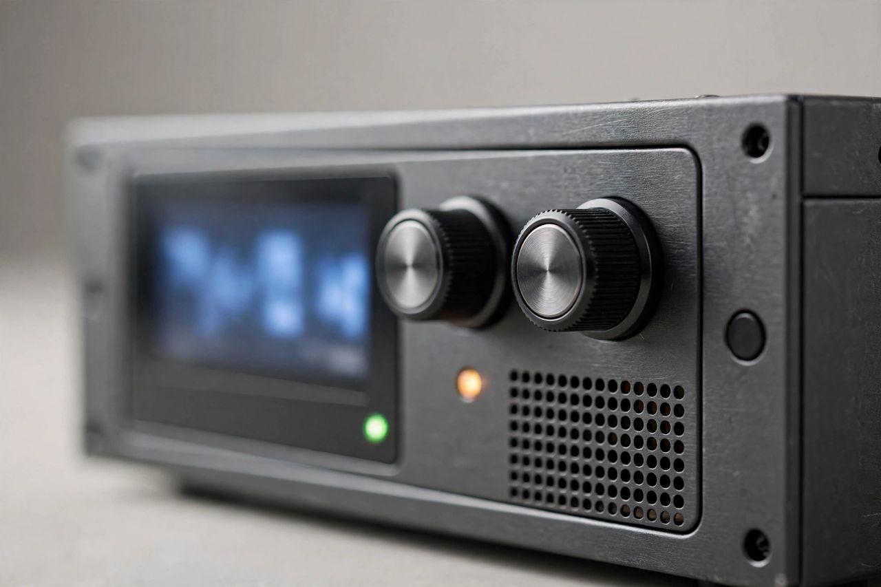 Chi tiết bộ nguồn TDK-Lambda GENESYS+ mặt trước 1U